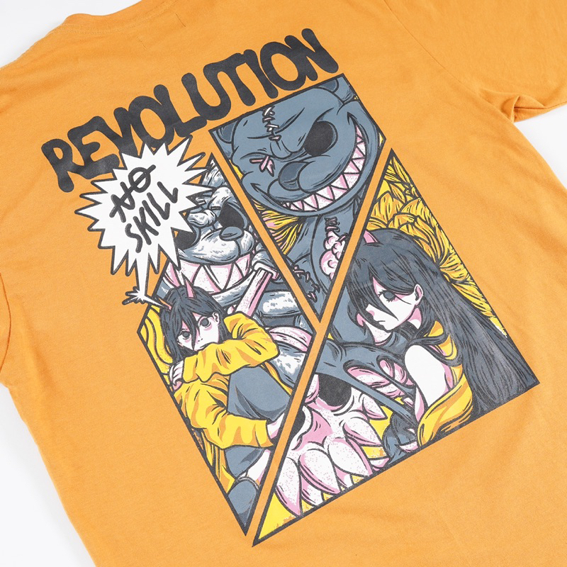 [N01150] T-shirt Oversized Distro Motif REVOLUTION XXX