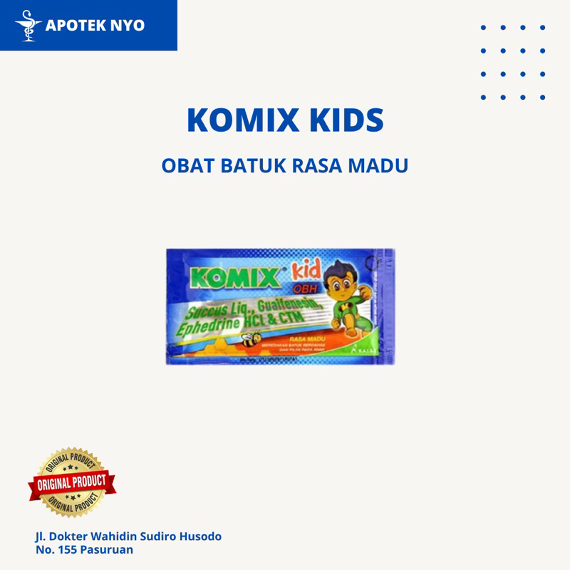 

KOMIX KIDS SACHET ECERAN MADU STROBERI