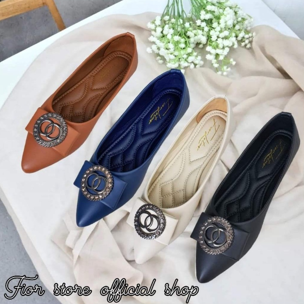 FIOR LOTUS Pointed Toe Ballerina Flat AR 01 - Fior Store