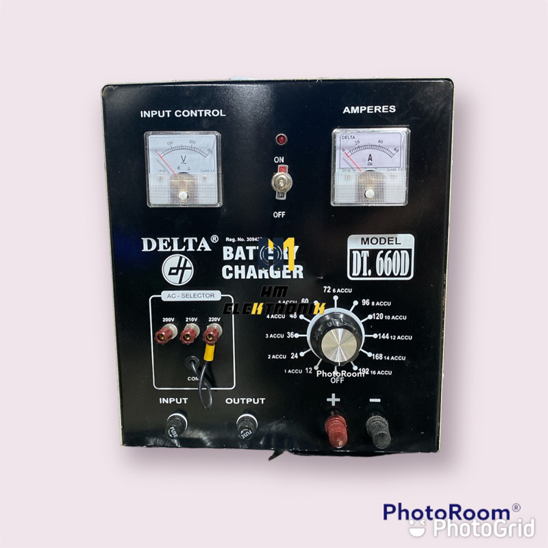 Batrey charger DELTA 60ah ( CAS AKI ) 60 AMPERE