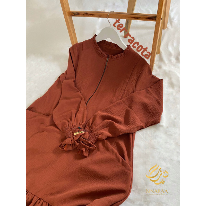 AMEENA SET TERRACOTA | GAMIS DAILY | GAMIS CRINKLE PREMIUM