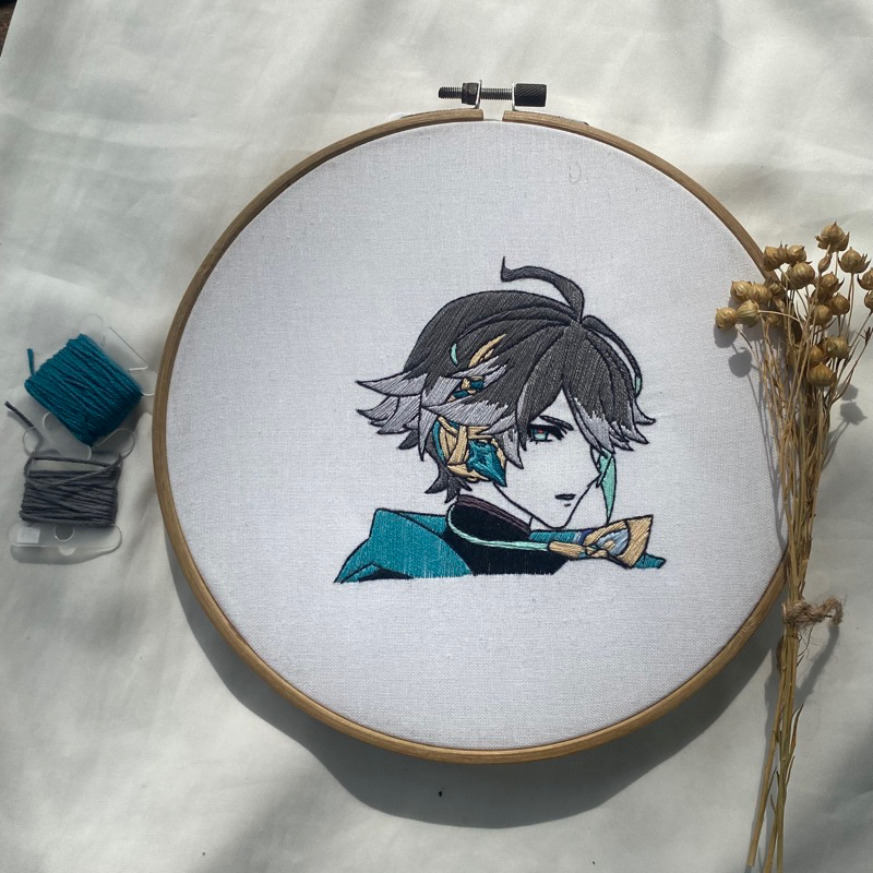 anime embroidery — alhaitham