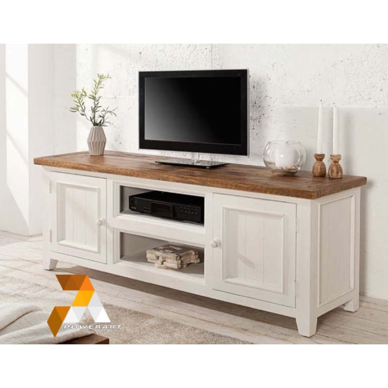Meja Tv Minimalis Duco putih Bufet TV minimalis Cat Duco Rak Tv cabinet Tv