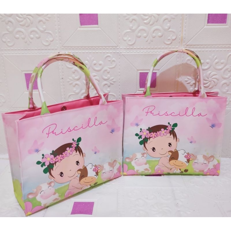 Tas tote bag/(D &amp; R bag/tas souvenir/tas aqiqah/Tas ultah/Tas premium/jinjing printing sumbu