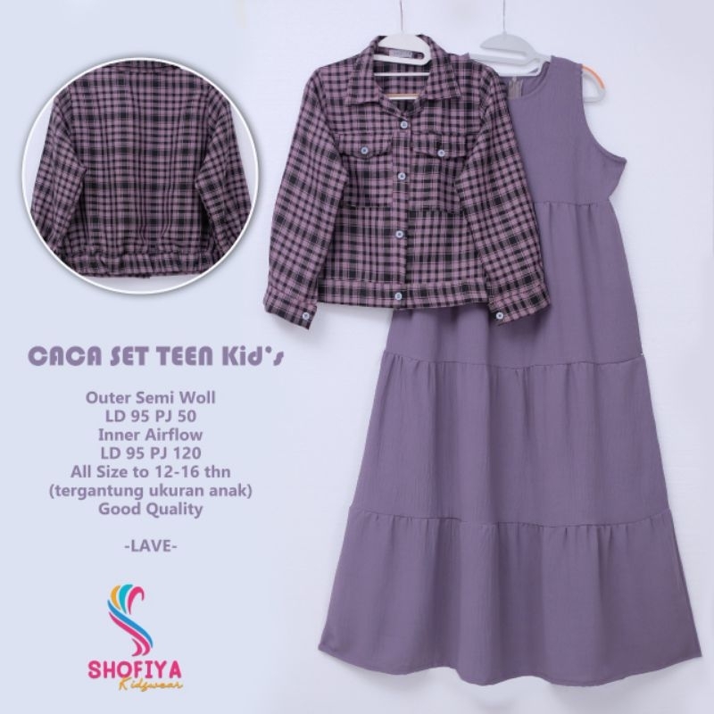 CACA SET TEEN KIDS,SETELAN REMAJA TERKINI FIT TO USIA 12-16 TAHUN