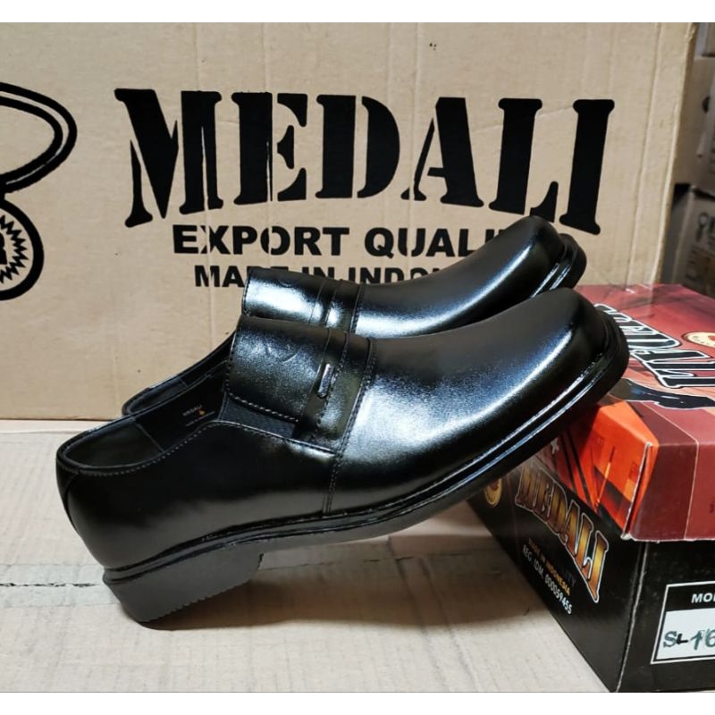 Sepatu Pria Sepatu Pantofel Kulit Asli Sepatu Dinas Sepatu Medali Sepatu Formal