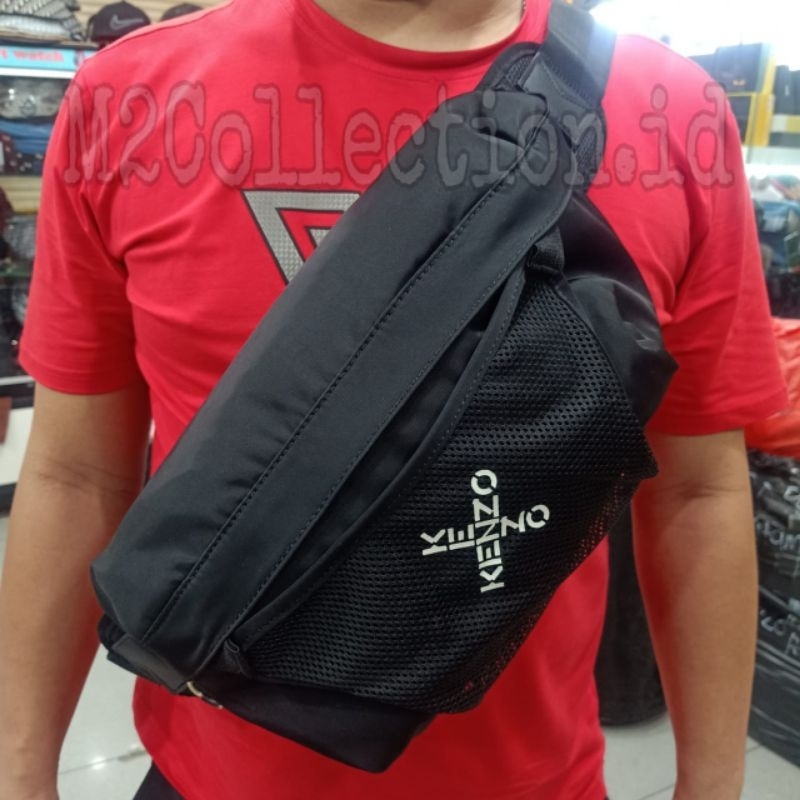 Waist Kz X Jumbo Black Belt Bag Tas Pinggang Original Quality