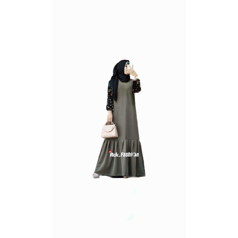 Gamis Cringkle Mix Monalisa Elsinta dress