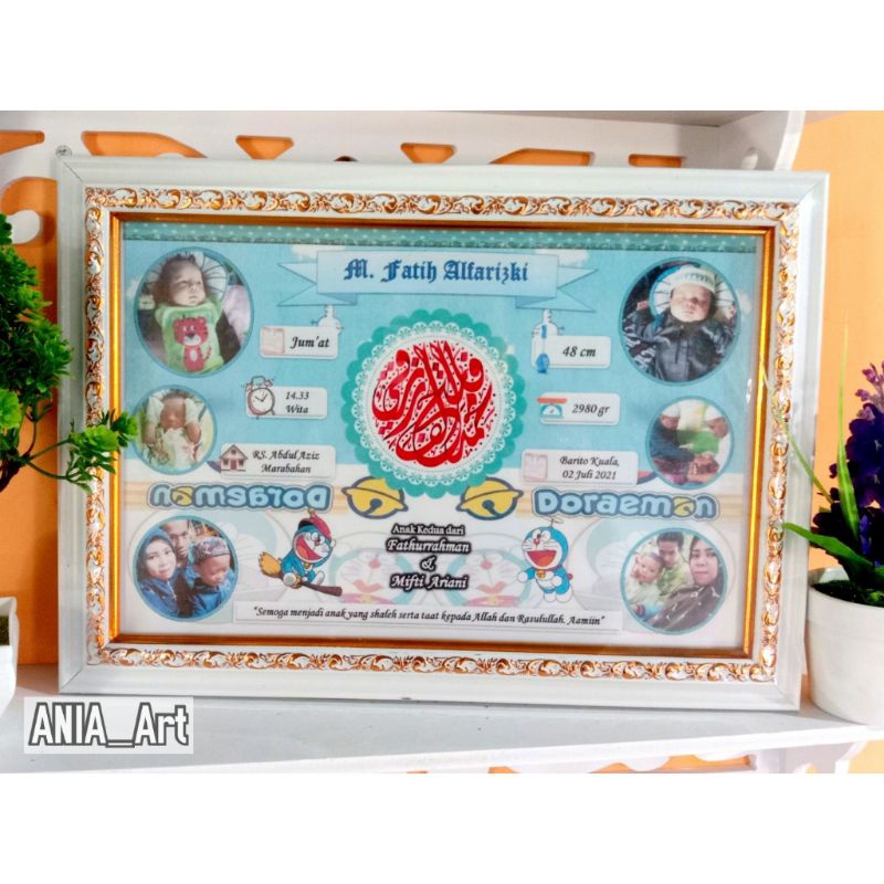 Biodata Anak Kaligrafi (Costum Nama) Asli Tulisan Tangan