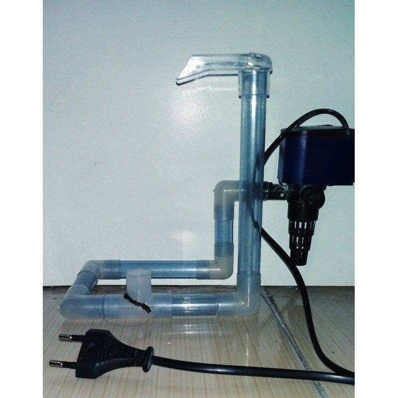 rangkaian pipa air terjun aquarium