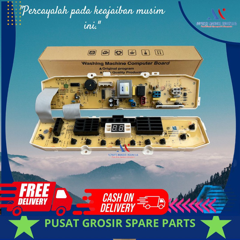 modul pcb mesin cuci LG WF-S8001CM TOP LOADING