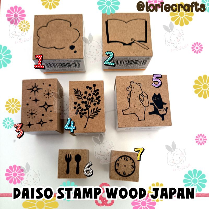 

LC Daiso Wood Stamp Japan Part 2