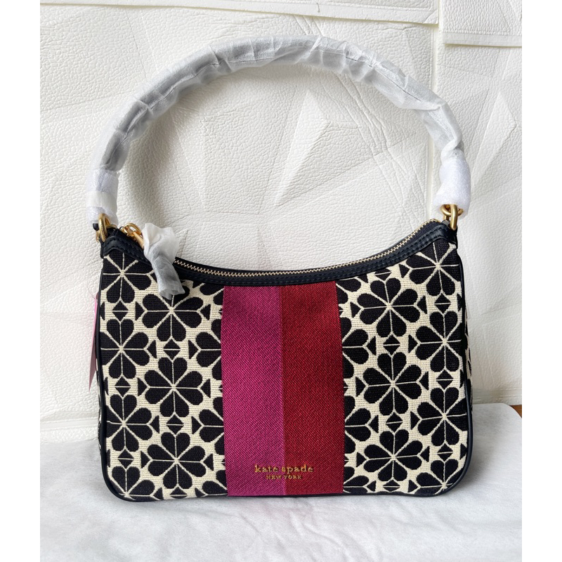 Tas Kate Spade Original Jacquard Black Red Multi