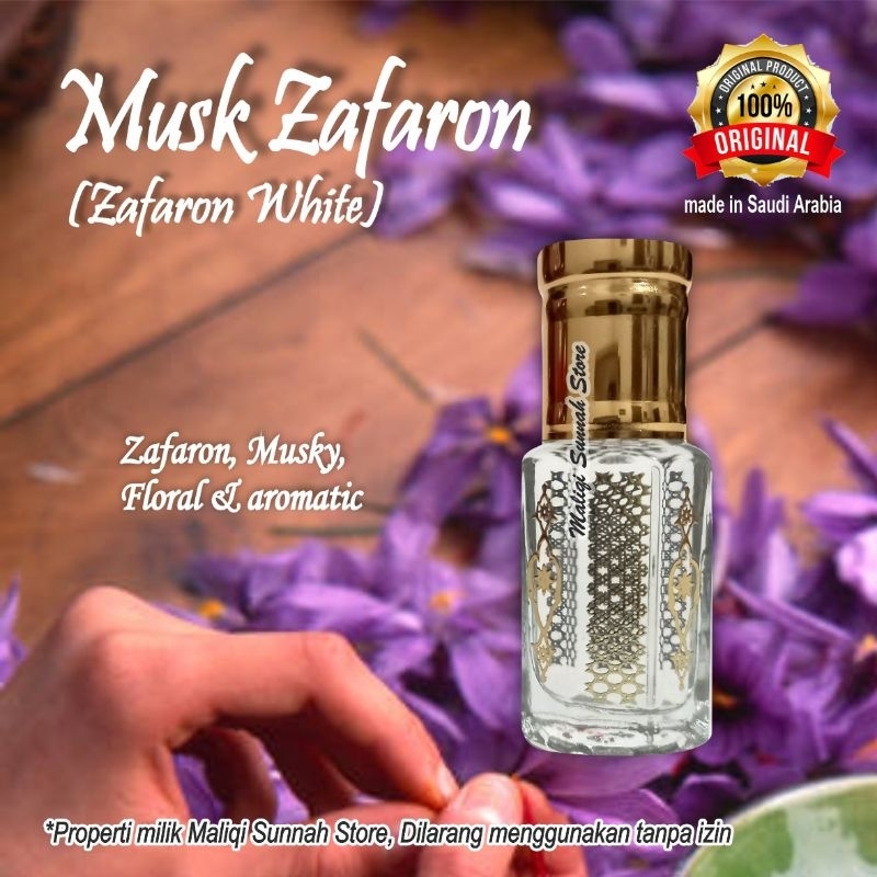 Parfum Arab Misk Zafaron 6ml Original Saudi