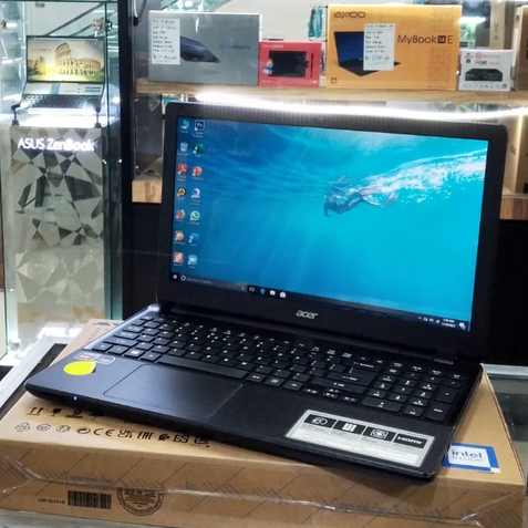 LAPTOP SECOND ACER 15 INC RAM 8 GB HDD 500 GB GENERASI BARU WINDOWS 10 MULUS SANGAT SIAP PAKAI