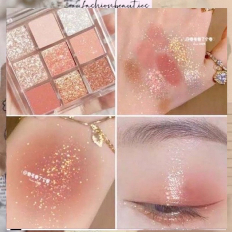 ORIGINAL 100% Lameila 9 colors glitter pearly eyeshadow lameila 9 warna palette
