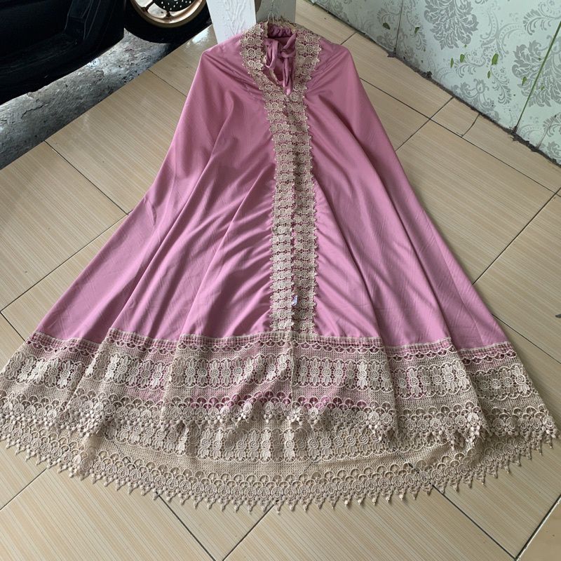 MUKENA DEWASA MEWAH/MUKENA HANTARAN/MUKENA PRADA RENDA