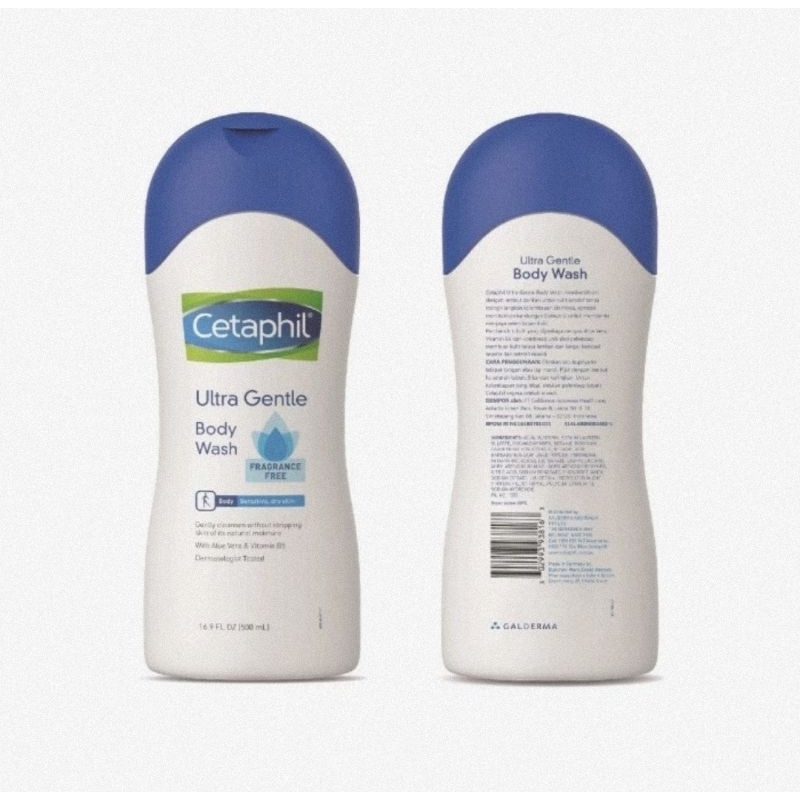 Cetaphil Ultra Gentle Body Wash 500 ml - Sabun Mandi Untuk Kulit Kering &amp; Sensitif