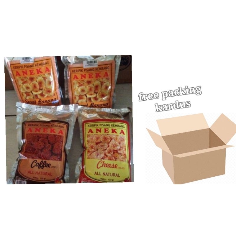 

keripik pisang kembang aneka sari rasa 130gr