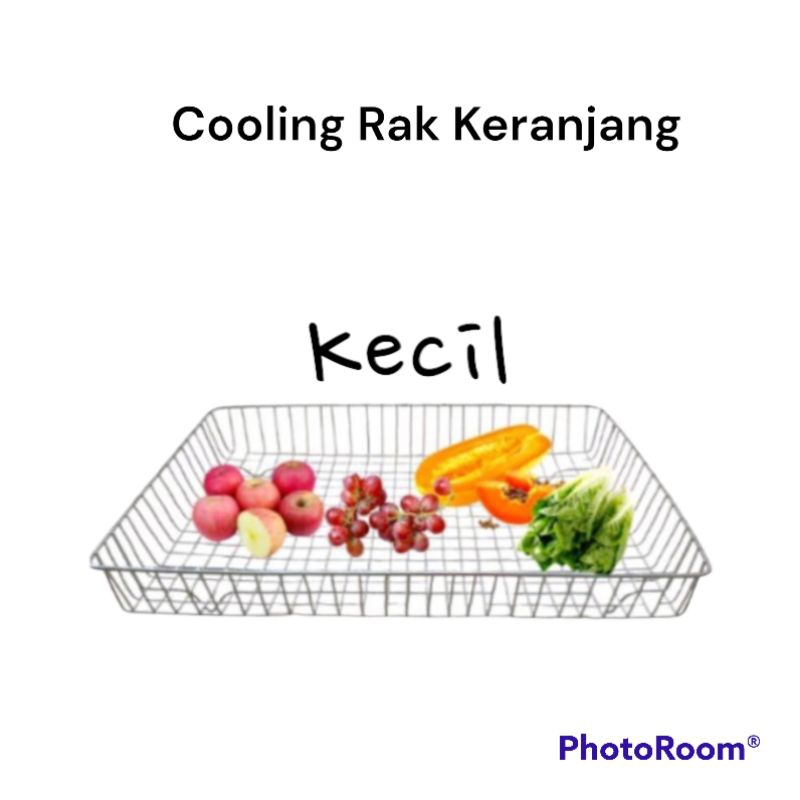 Cooling Rak Dengan Wadah Peniris Minyak Keranjang / Nampan Wadah Minyak Makanan / Wadah Sayuran/ Buah Dan lain nya