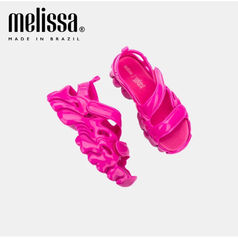 Melissa Puff Sandal + Collina Strada Ad made in Brazil original