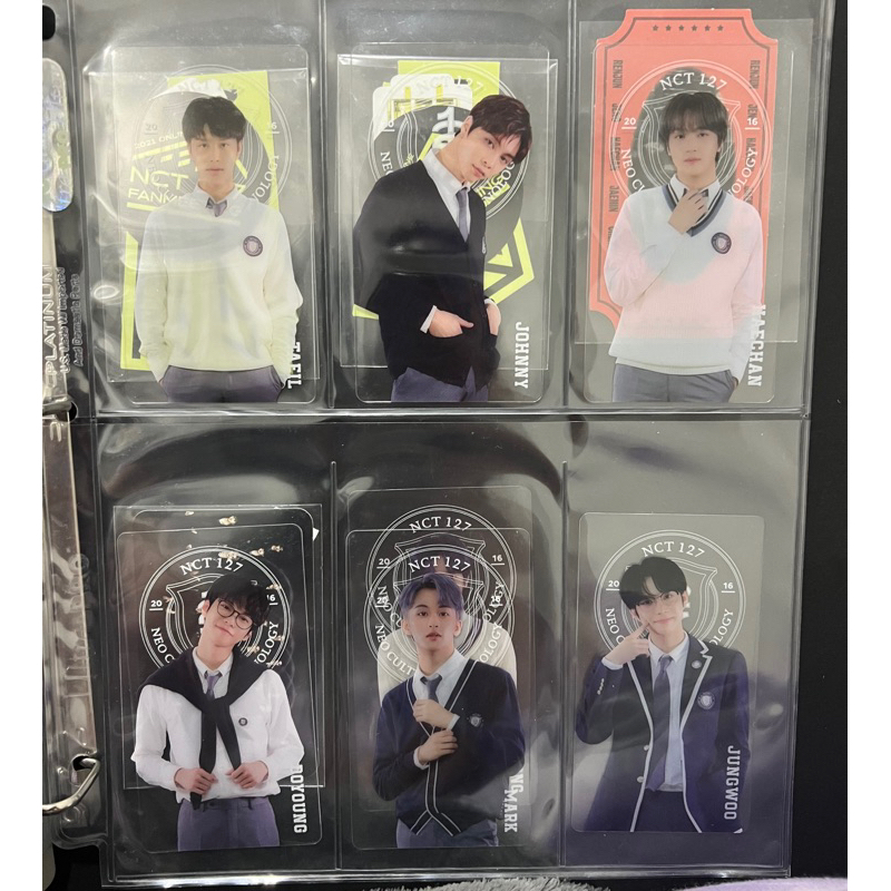 bookmark back 2 school b2s nct 127 2021 jaehyun taeil johnny yuta jungwoo doyoung mark heechan