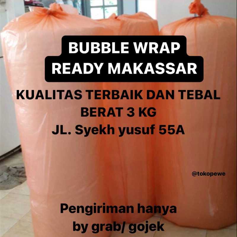 

BUBBLE WRAP BENING 1 ROLL UKURAN 125 x 50M 3KG GRATIS ONGKIR