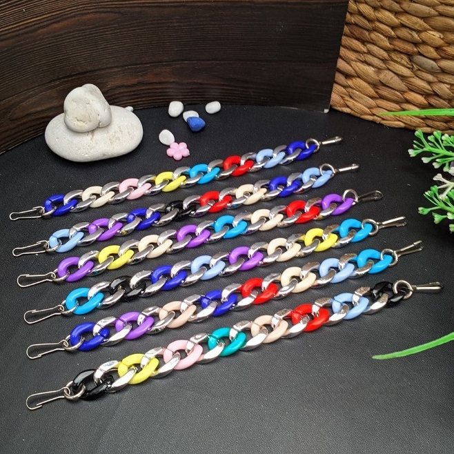 COD Konektor Rantai Konektor Masker Hijab -  Konektor Masker Rantai Polos Warna Warni