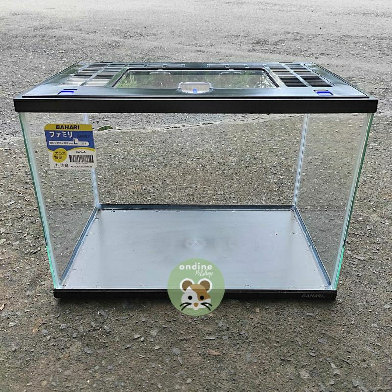 [ONDINE PETSHOP] AKUARIUM AKRILIK TINGGI PLUS TUTUP