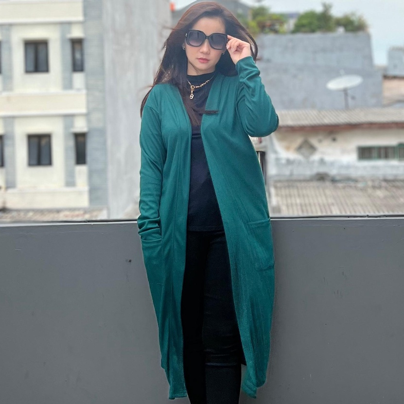 GR833 CARDIGAN KNIT/RAJUT DROPNEDLE SALUR PREMIUM