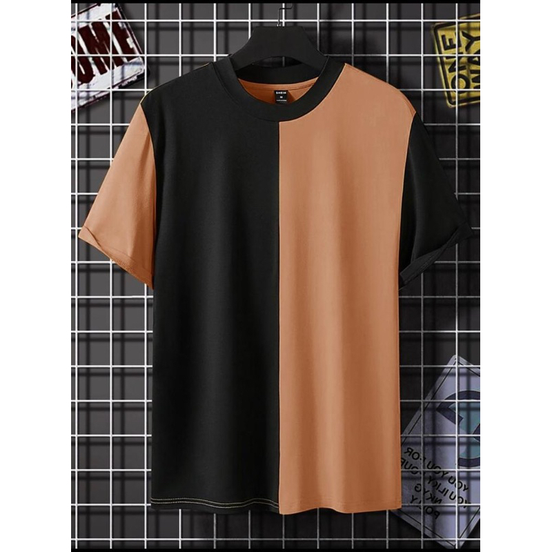 BAJU OBLONG PRIA LENGAN PENDEK ATASAN KAOS TIXU COWOK KOMBINASI PREMIUM