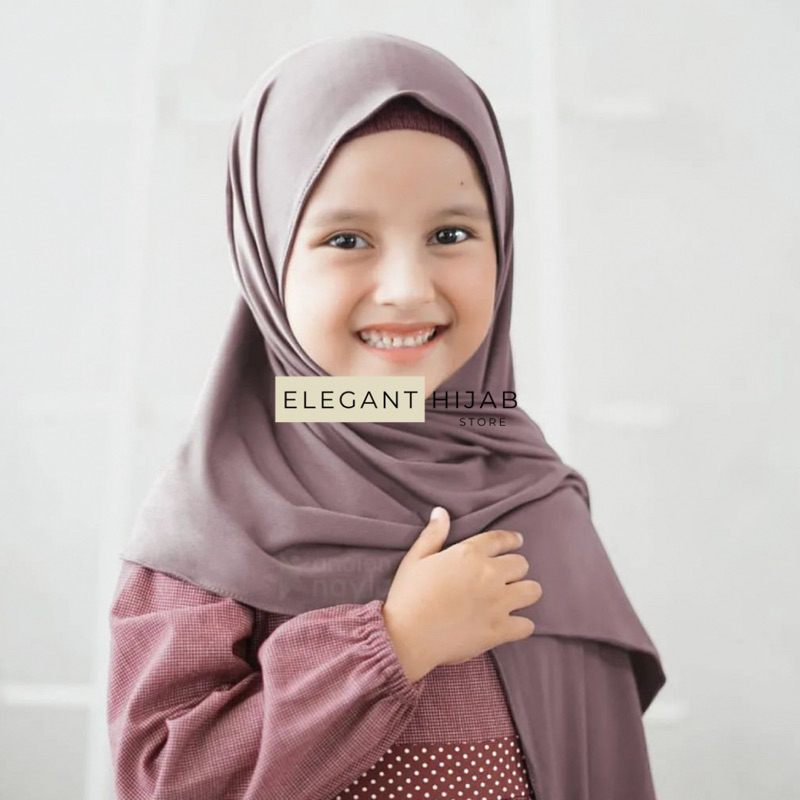 Pashmina Instan Oval Anak Jersey
