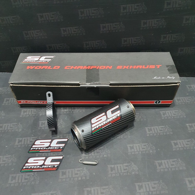 Muffer Silincer Slenser Slip On SC Project CRT 54mm Original Universal