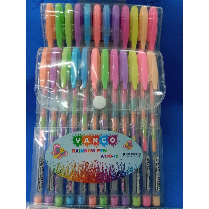 vanco gel pen 12 warna