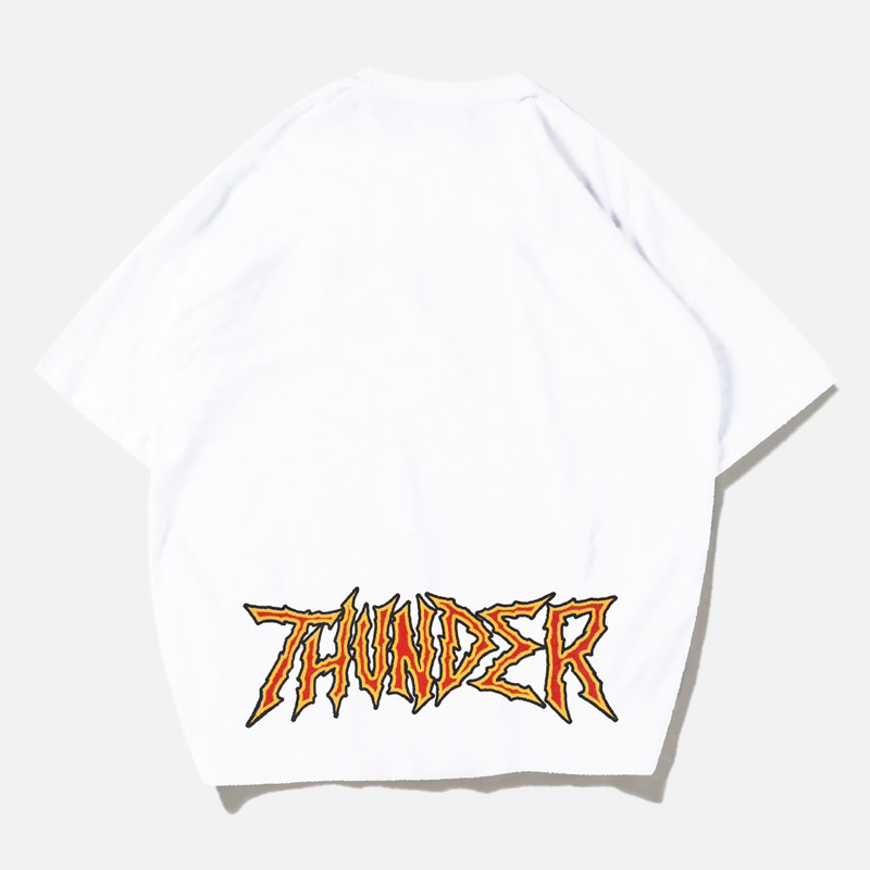 [N01135] T-shirt Oversized Distro Motif THUNDER WOMEN
