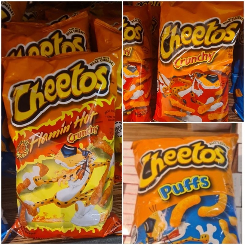 

Cheetos Frito Lays Crunchy Flamin Hot Cheetoz Chitos Puffs Flaming