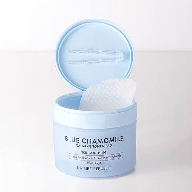 Nature Republic Blue Chamomile Calming Toner Pad (50 pads)