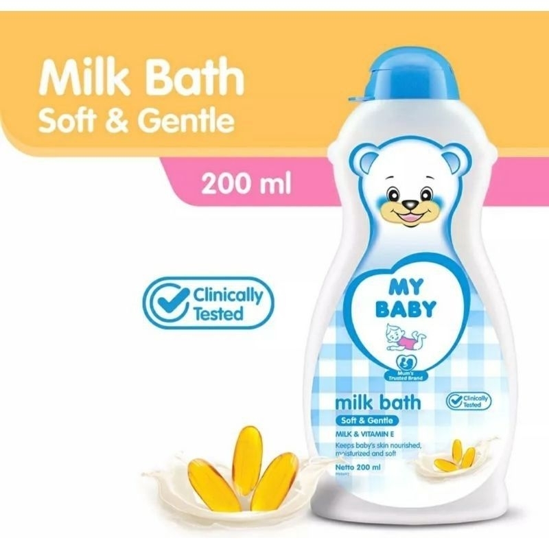 my baby milk bath 200ml (varian random)