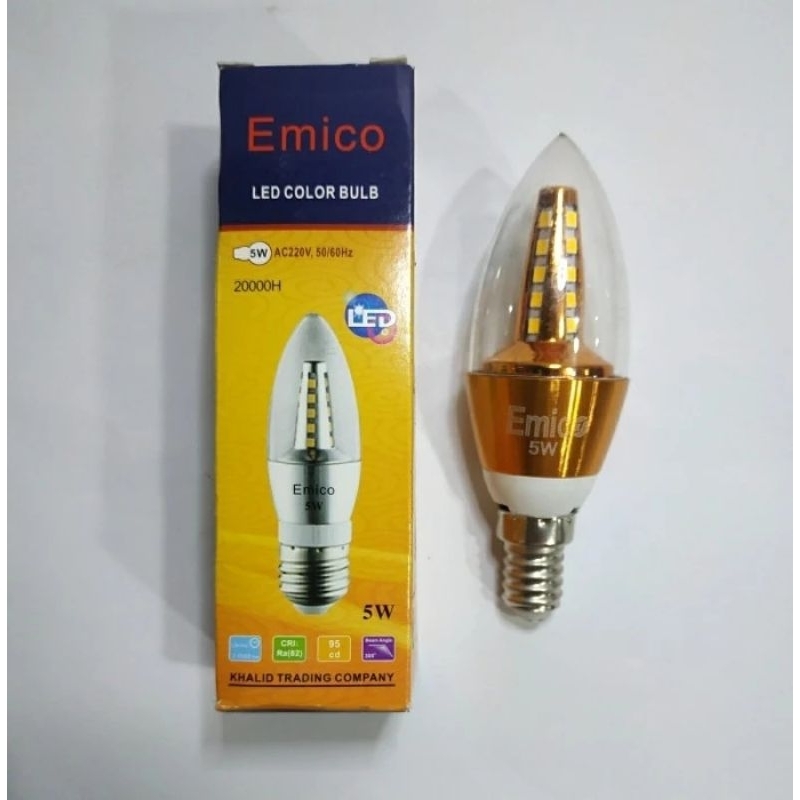 Lampu LED Candle / Lampu Hias 5 Watt E14 - Emico