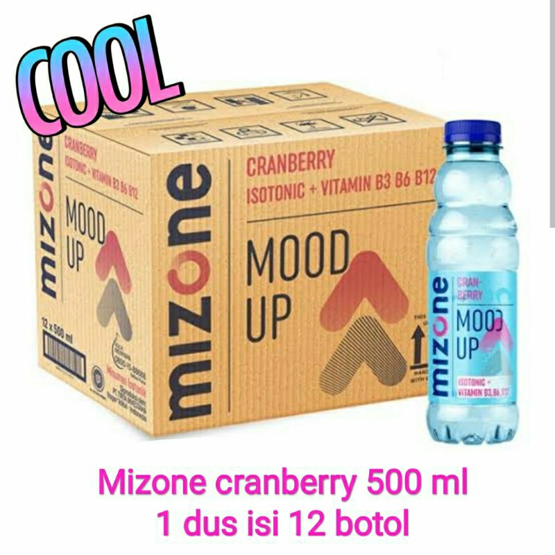 

mizone 1 carton isi 12 botol | 1 dus