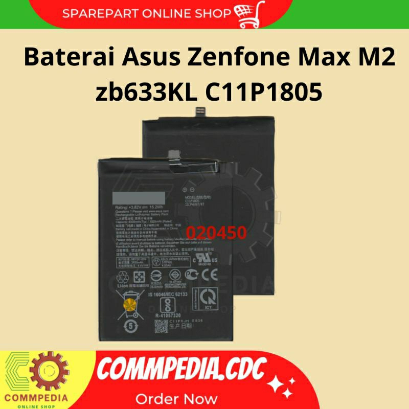 Baterai Asus Zenfone Max M2 zb633KL c11p1805
