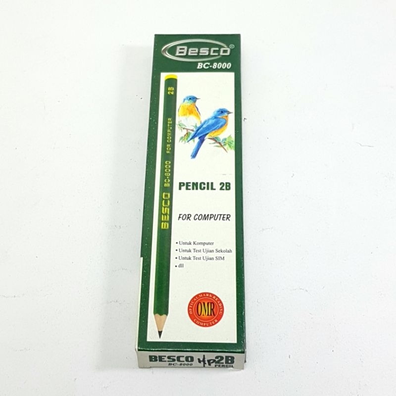 

Pensil 2B Besco Hijau / Pensil Komputer Besco 2B BC-8000