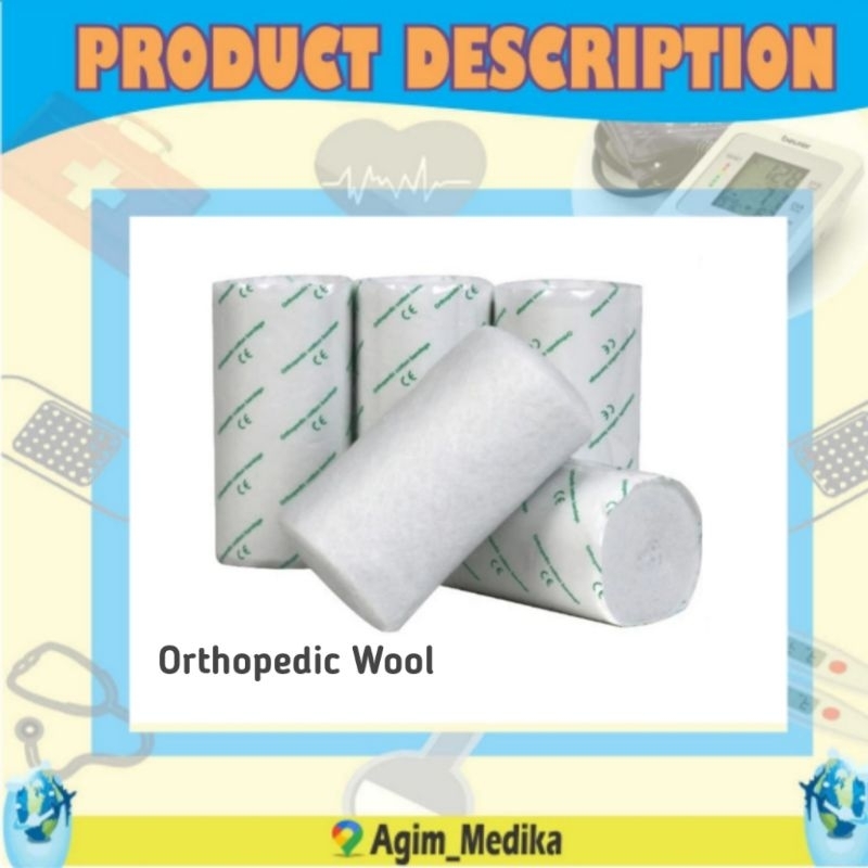 Orthopedic Wool, Padding Bandage 7.5cm x 2.7m