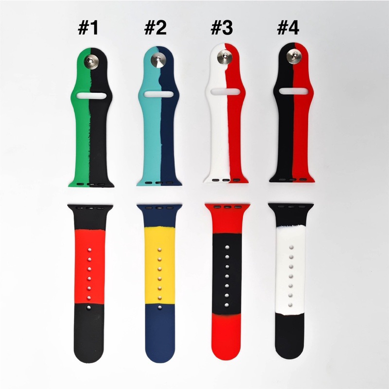 Strap SPORT UNITY Silicone untuk Apple Watch IWO HW T55 T500 49 45 44 42 41 40 38 mm Tali Jam Tangan Sport Band Premium iWatch series 1 2 3 4 5 6 7 8 9 ULTRA