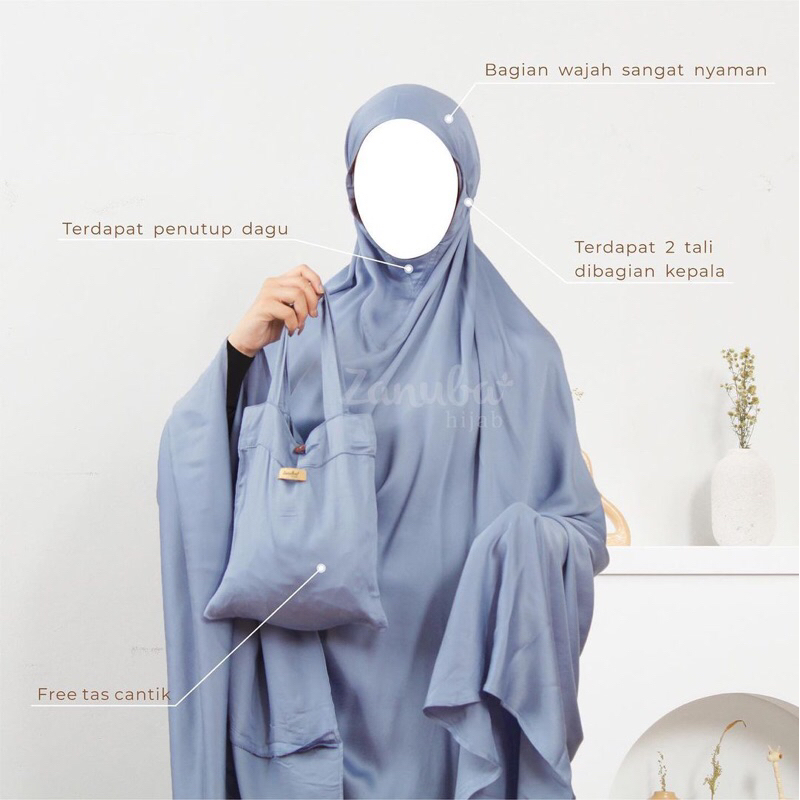 BELLA PRAYER SET by Zanuba jilbabsyarie Mukena jumbo Rayon silk mewah lebaran idul fitri