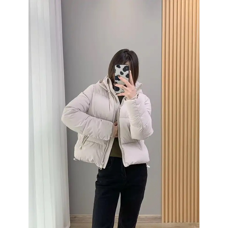Fahrich Jaket Winter Crop Waterproof Wanita Model Basic