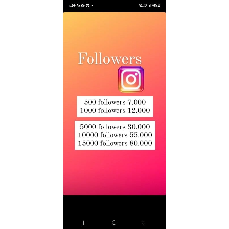 followers instagram bergaransi