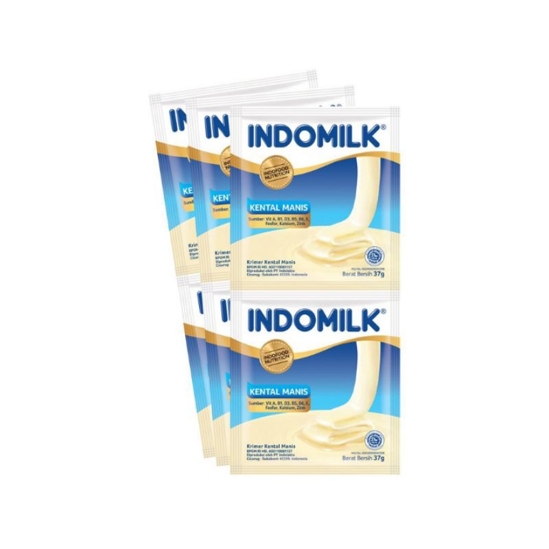 

indomilk Krimer Kental Manis Putih 6x37gr