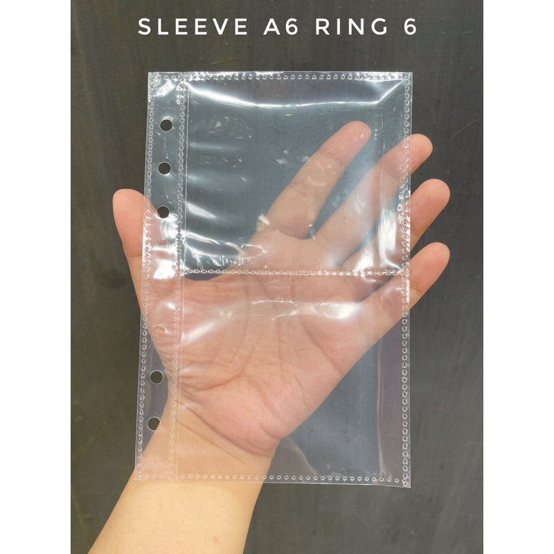 

2P Sleeve Transparan Tempat Foto Isian Binder A6 Ring 6 Card Album Photo