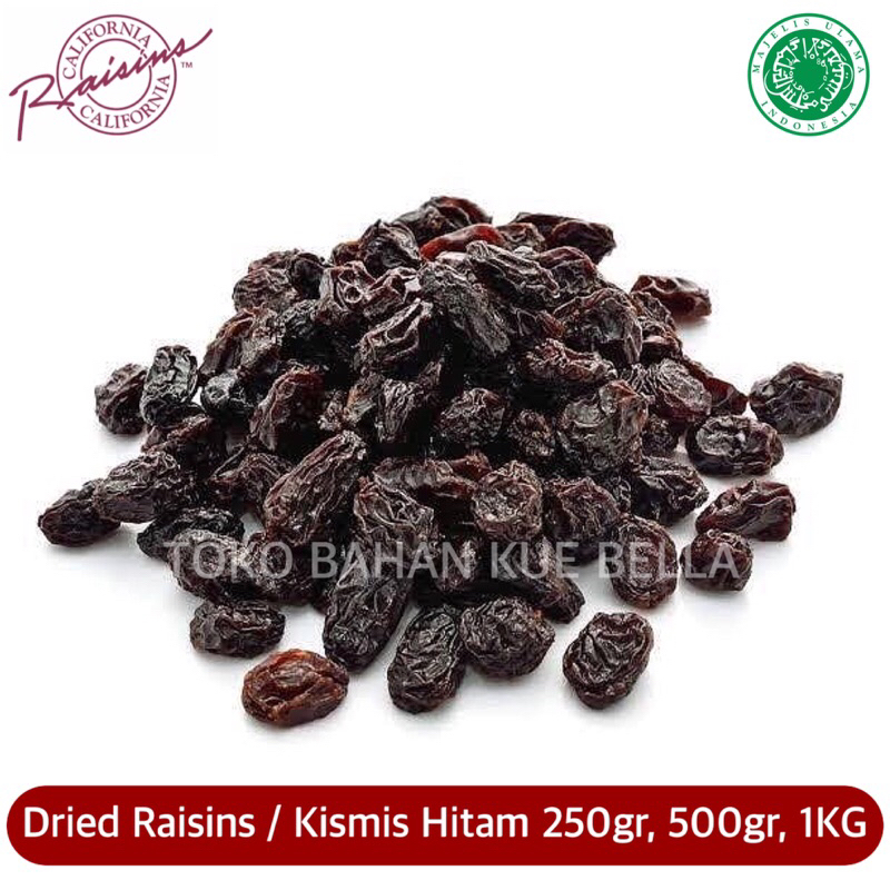 

KISMIS HITAM California USA 500GR (REPACK) Dried Raisins